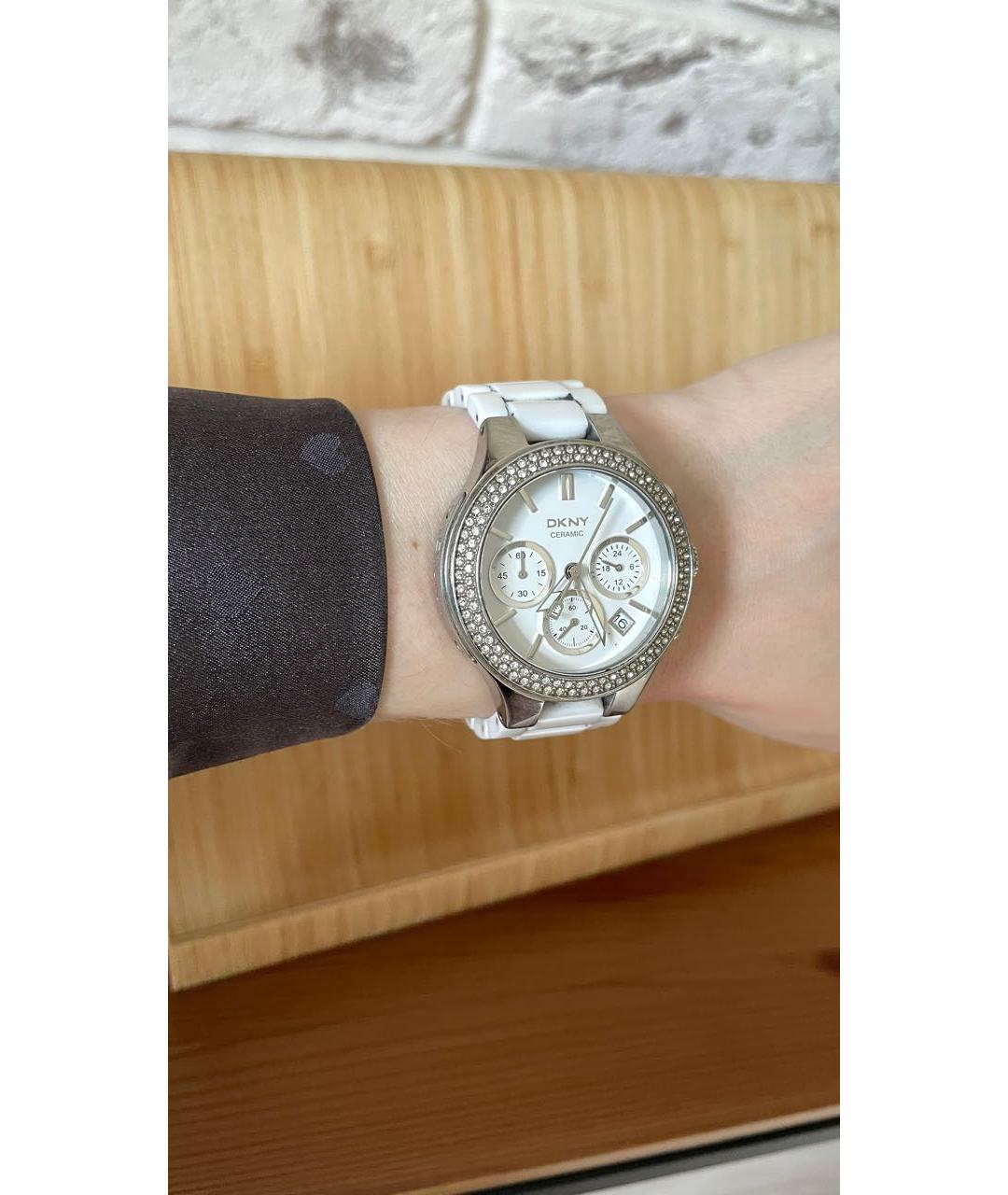 DKNY Белые керамические часы, фото 6