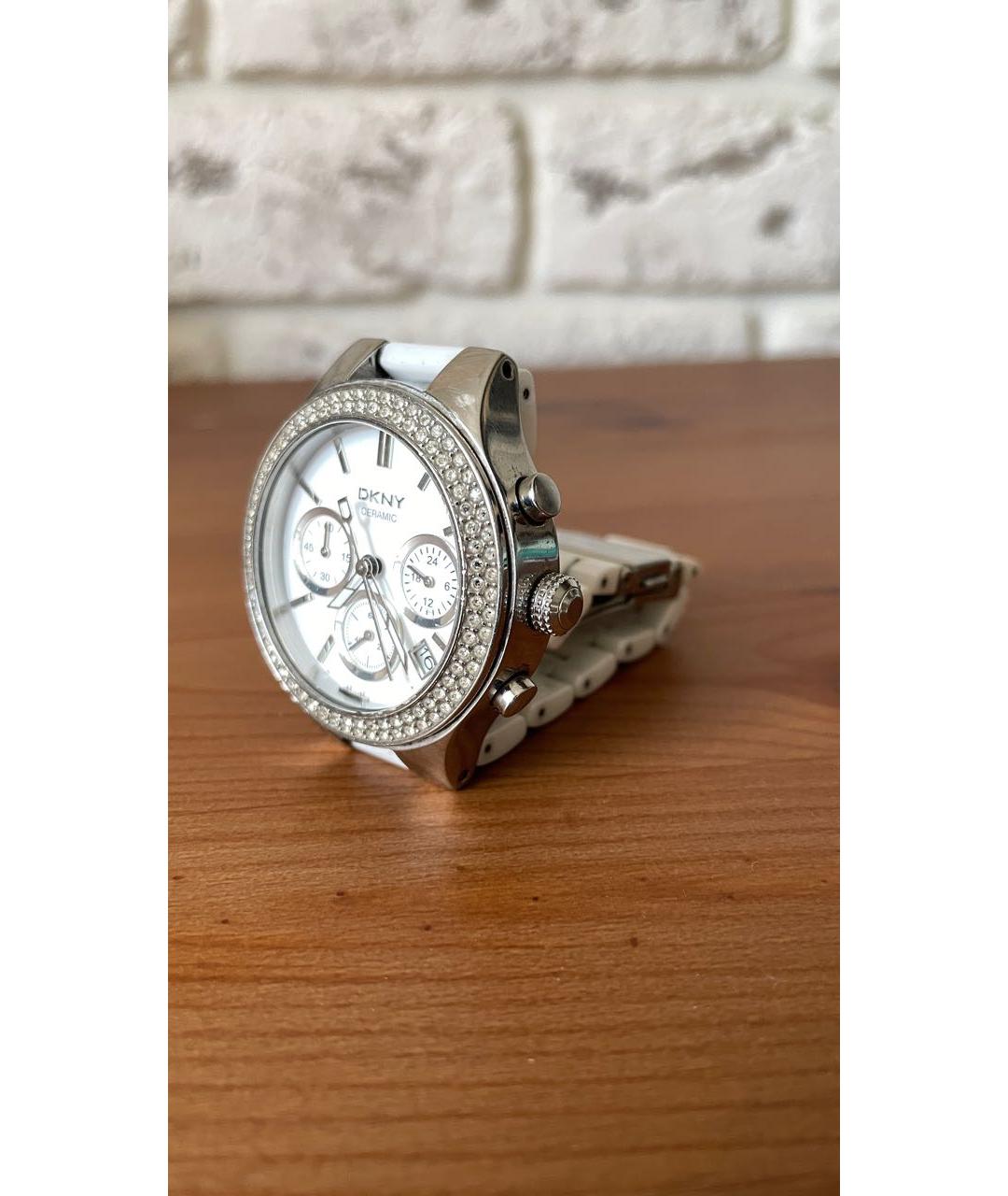 DKNY Белые керамические часы, фото 3