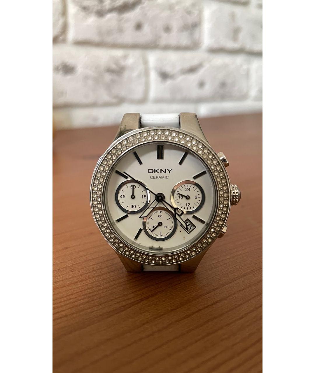 DKNY Белые керамические часы, фото 9