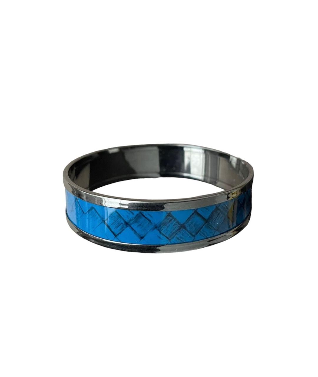BOTTEGA VENETA Синий с серебряным покрытием браслет, фото 1