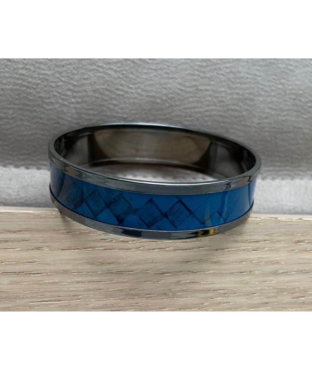BOTTEGA VENETA Синий с серебряным покрытием браслет, фото 2