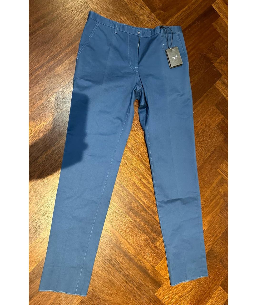 BERLUTI Синие хлопковые брюки чинос, фото 8