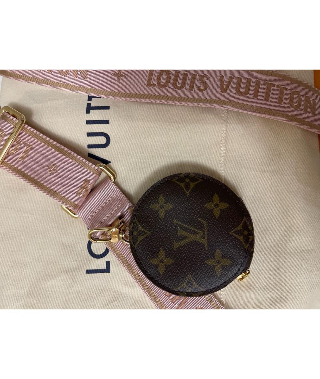 LOUIS VUITTON PRE-OWNED Коричневая кожаная сумка через плечо, фото 3