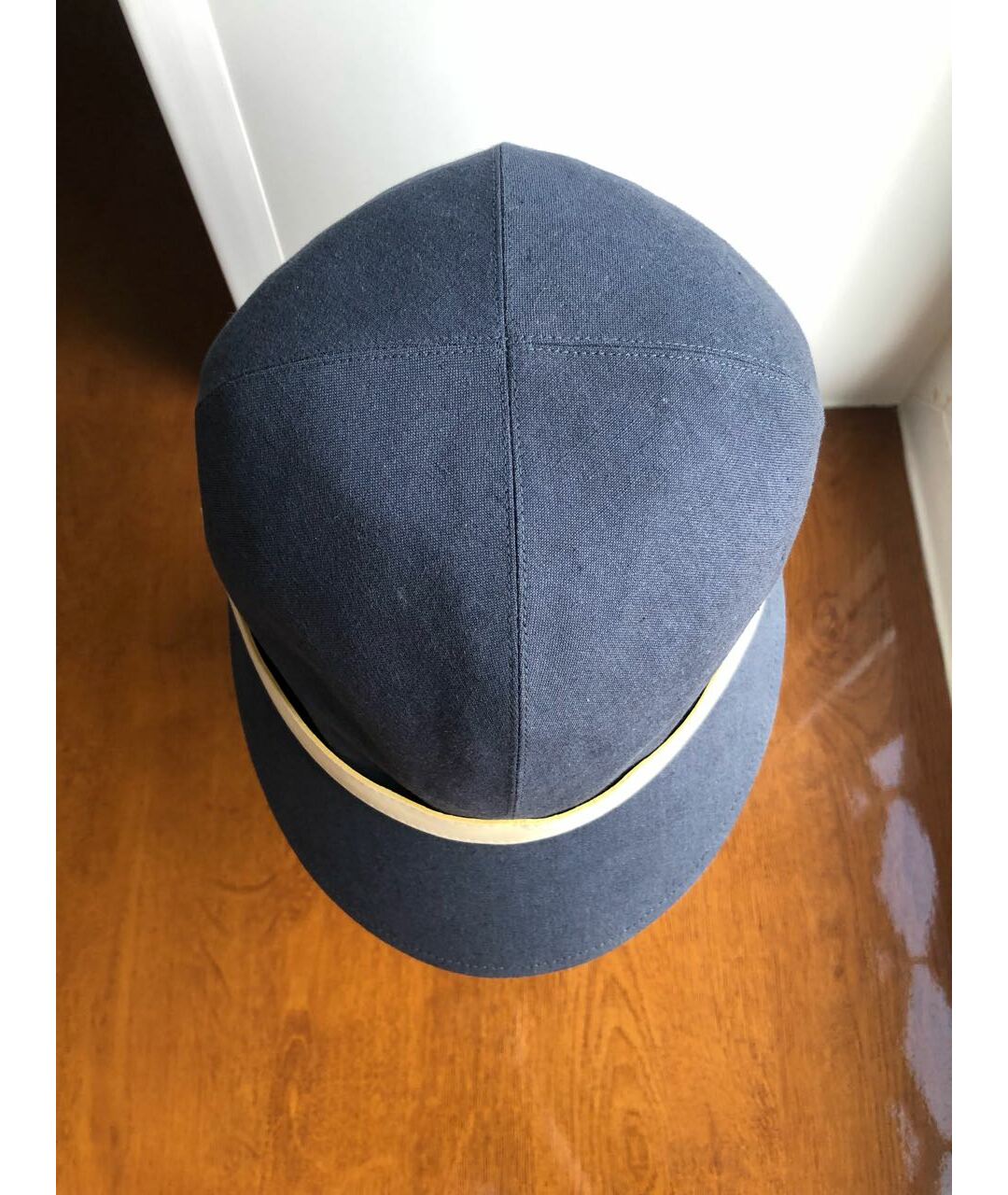 HERMES PRE-OWNED Синяя льняная кепка, фото 3