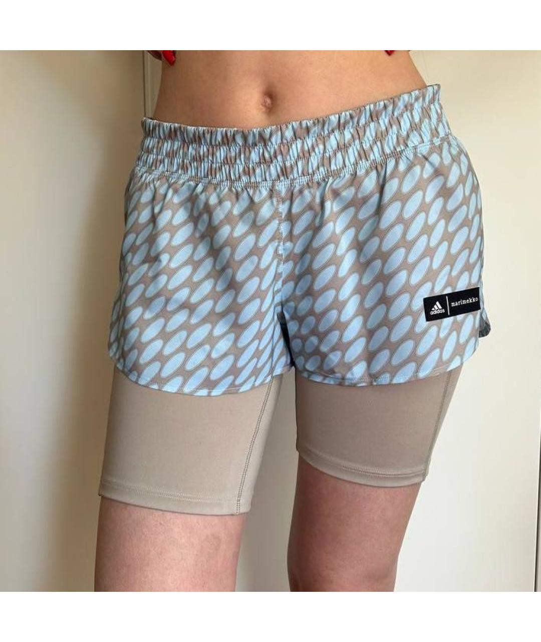 ADIDAS BY STELLA MCCARTNEY Голубые полиэстеровые спортивные брюки и шорты, фото 2