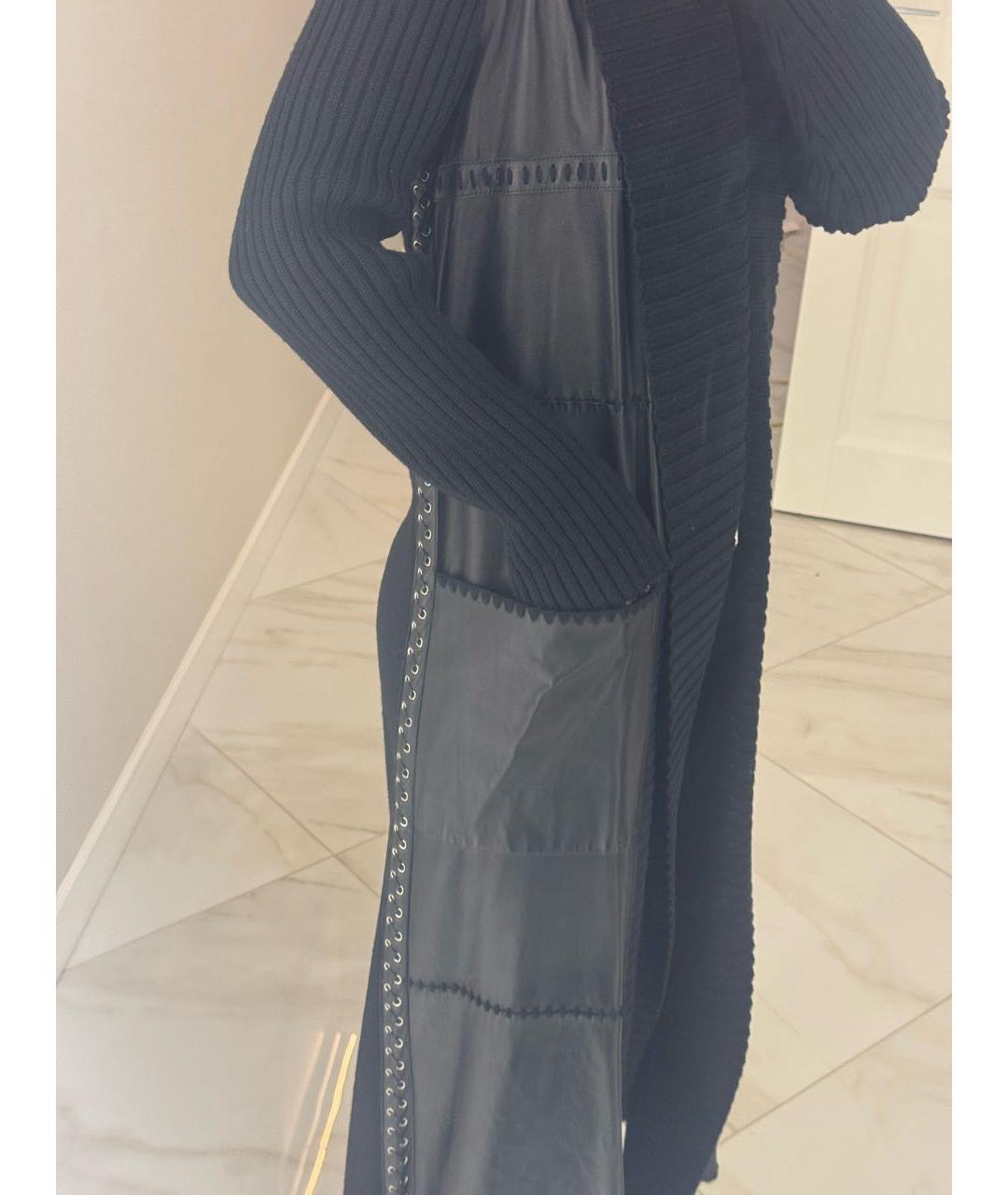 PACO RABANNE Черное кожаное пальто, фото 7