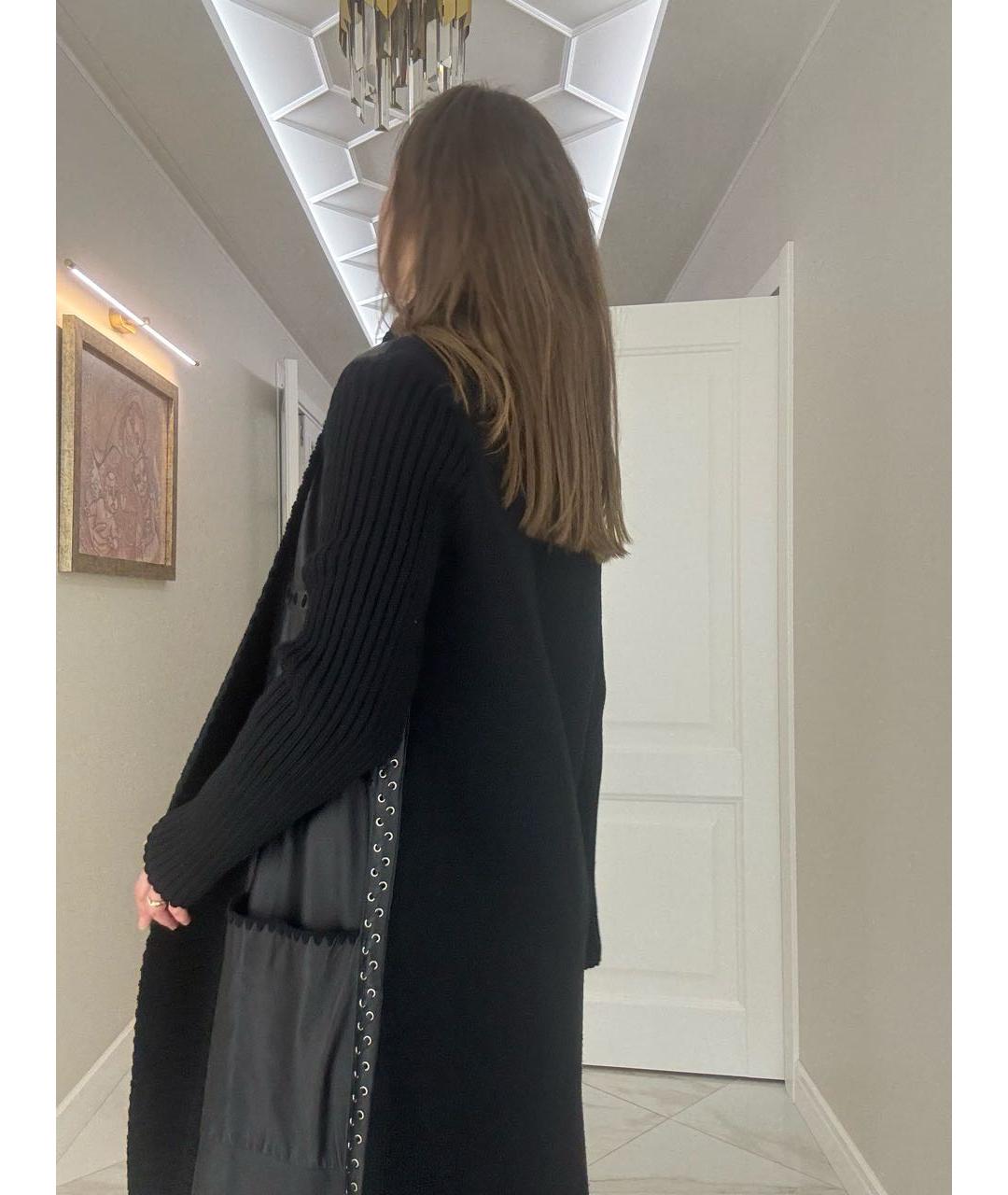 PACO RABANNE Черное кожаное пальто, фото 6