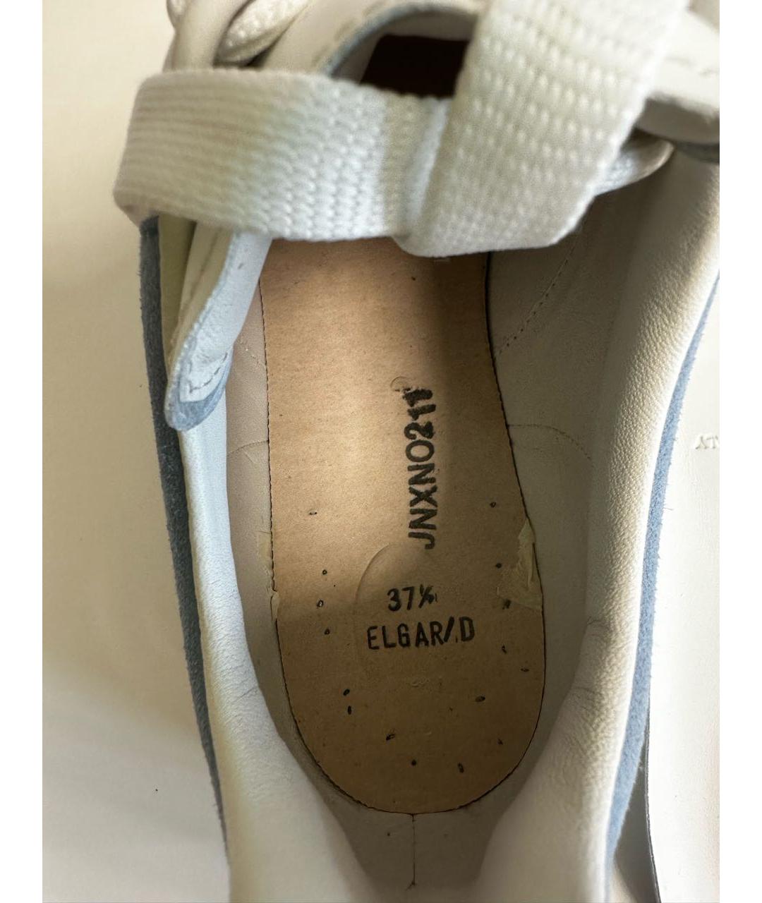 ALEXANDER MCQUEEN Белые кожаные кеды, фото 6