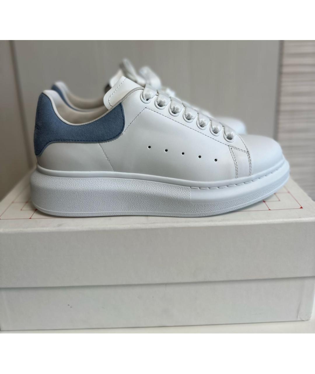 ALEXANDER MCQUEEN Белые кожаные кеды, фото 9