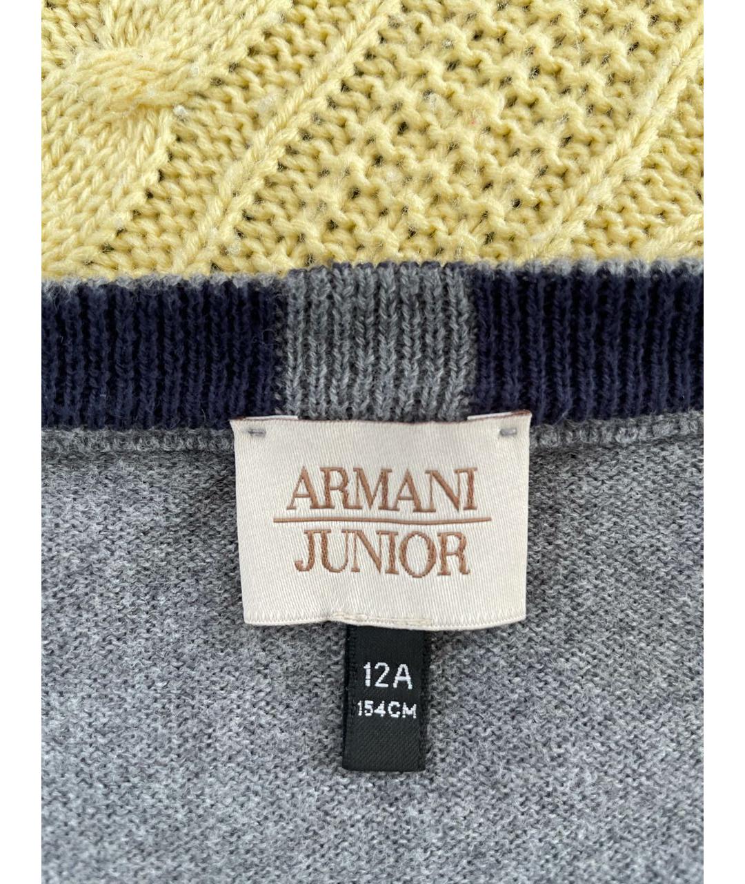 ARMANI JUNIOR Серый жакет / жилет, фото 3