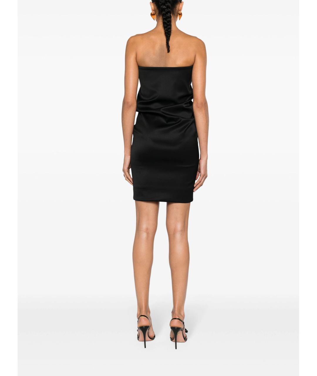 SAINT LAURENT Черное коктейльное платье, фото 4