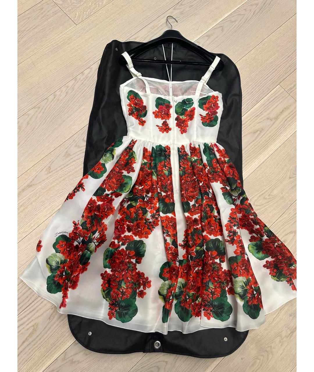 DOLCE&GABBANA Мульти шелковое коктейльное платье, фото 2