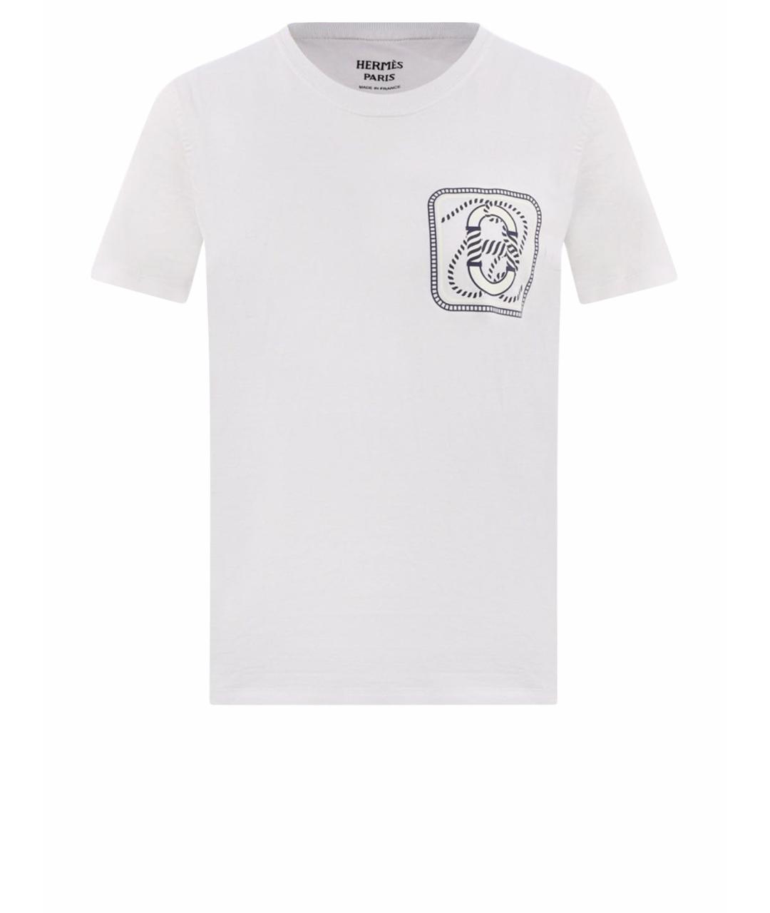 HERMES PRE-OWNED Белая хлопковая футболка, фото 1