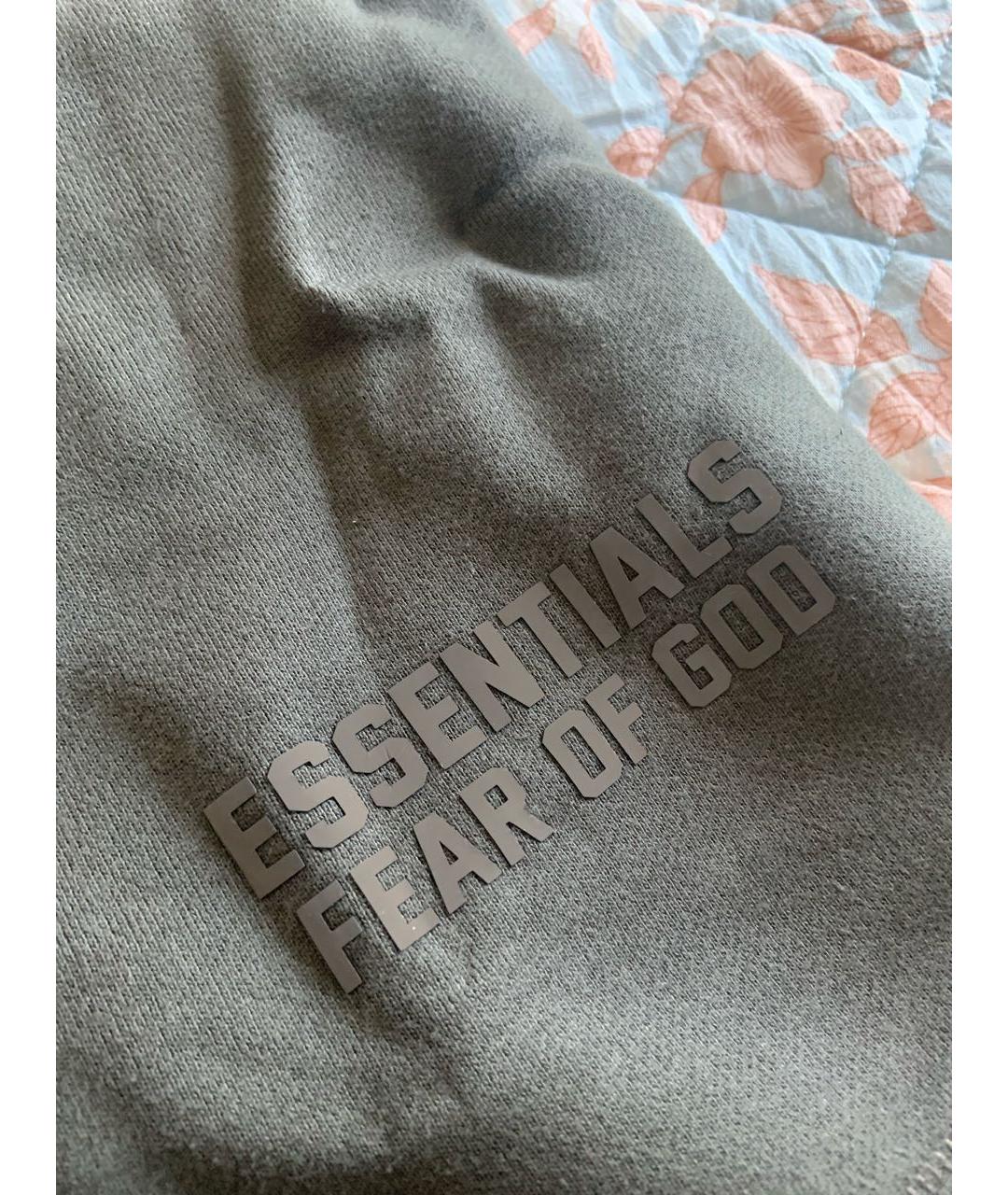 FEAR OF GOD ESSENTIALS Черные хлопковые шорты, фото 6