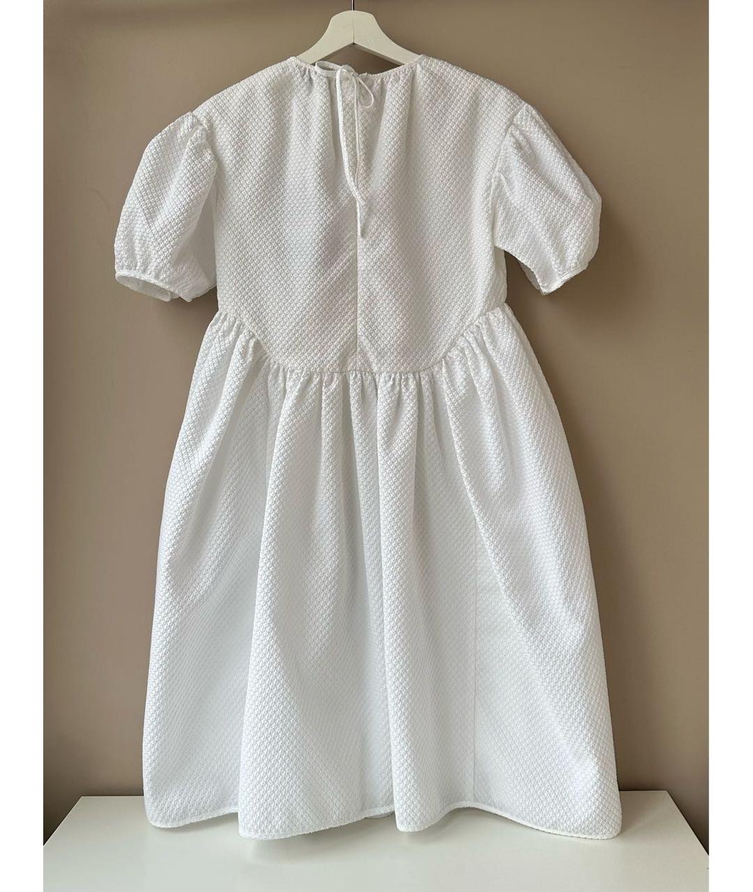 CECILIE BAHNSEN Белое полиэстеровое коктейльное платье, фото 3