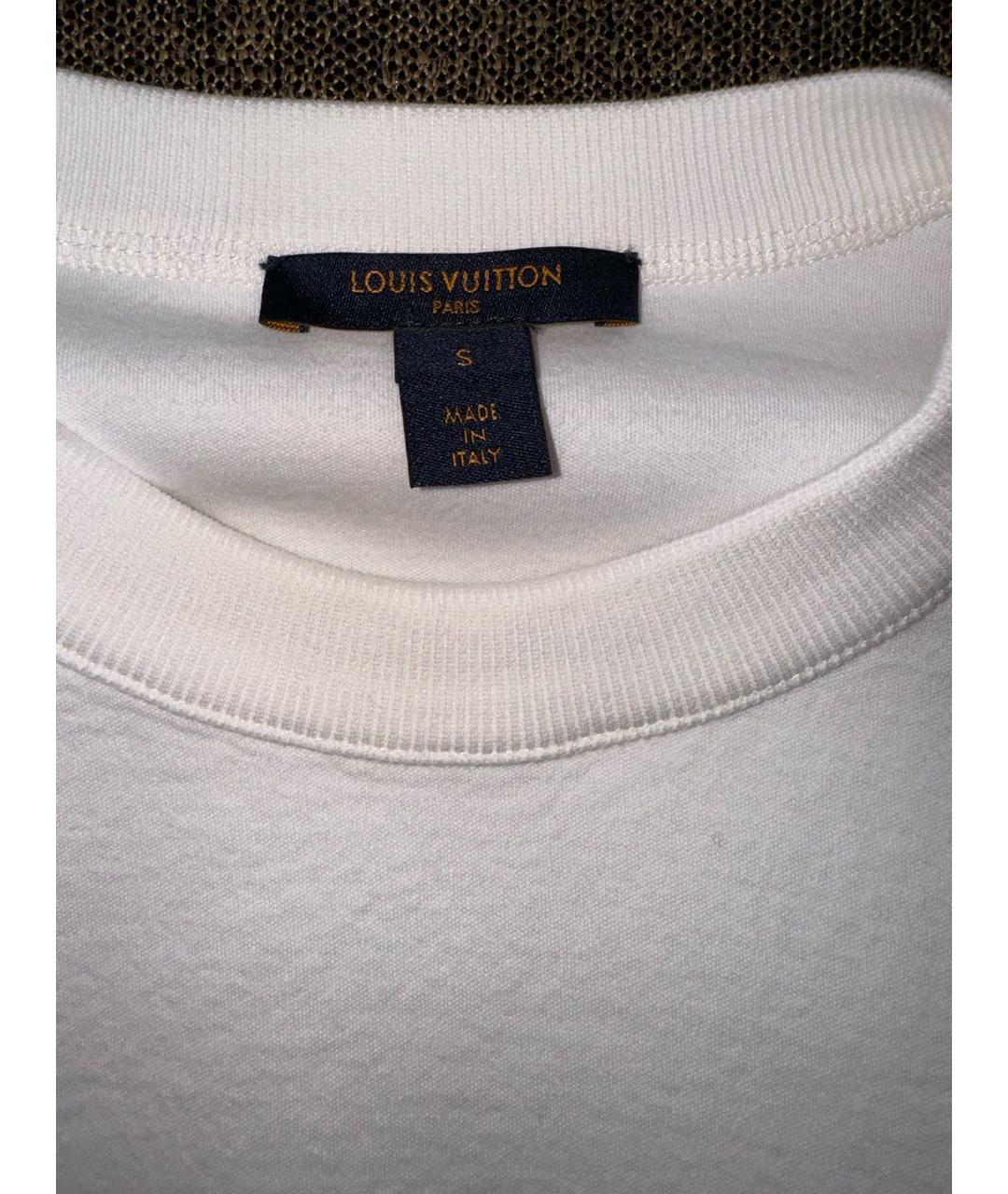 LOUIS VUITTON PRE-OWNED Белый хлопковый джемпер / свитер, фото 5