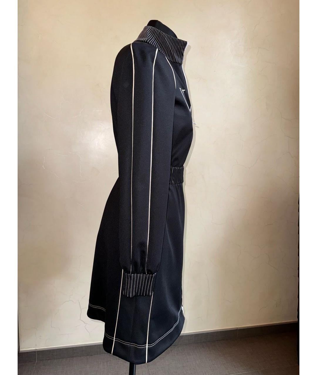 VALENTINO Черное полиэстеровое платье, фото 3