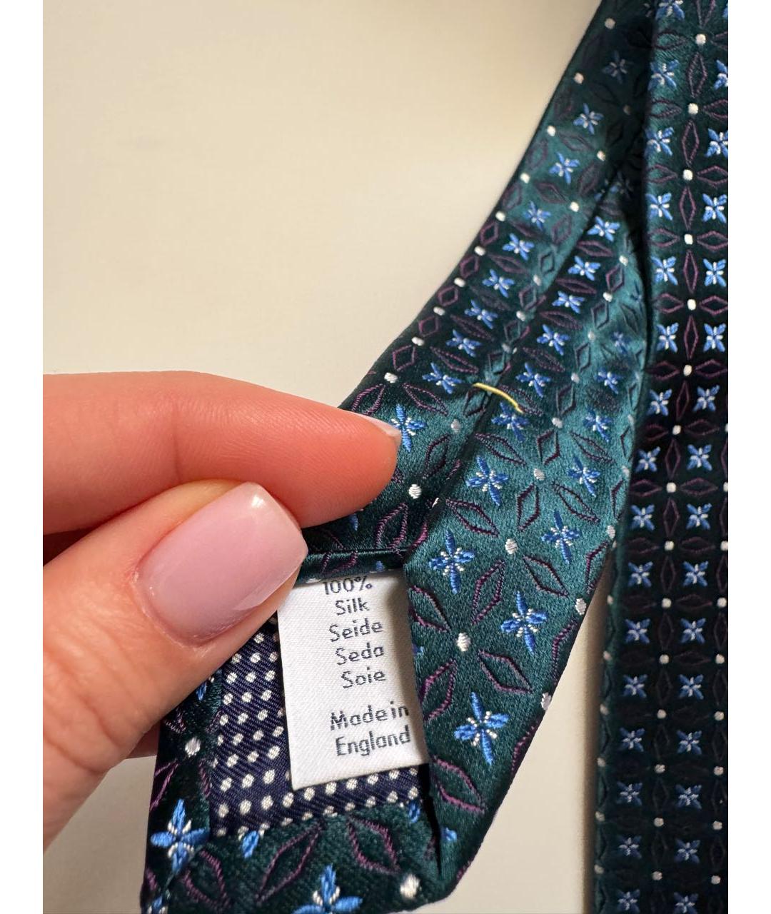 ETON Зеленый шелковый галстук, фото 5