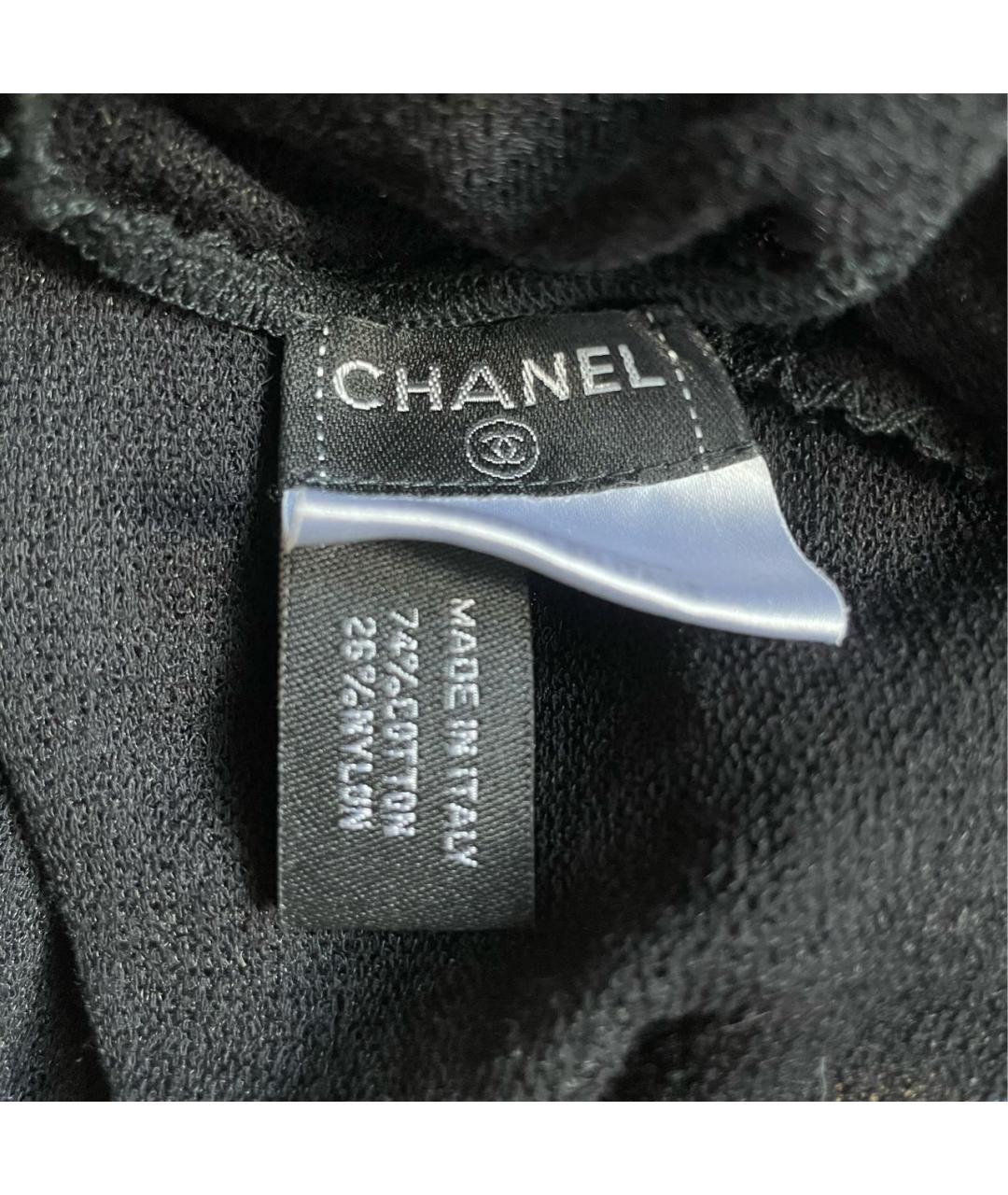 CHANEL PRE-OWNED Черная майка, фото 7