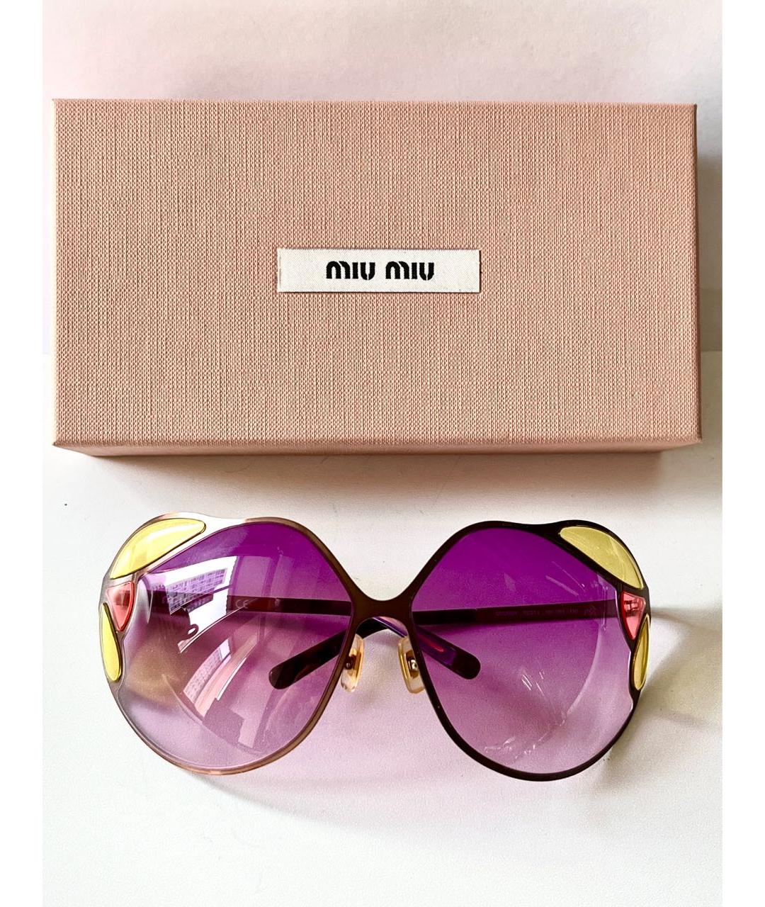MIU MIU Фиолетовые солнцезащитные очки, фото 8