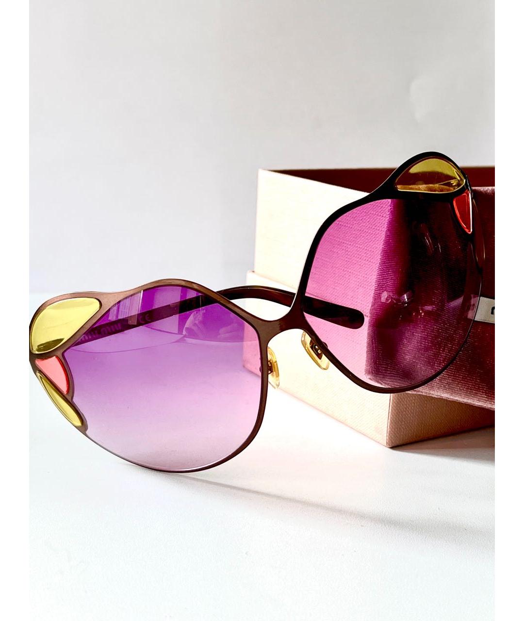 MIU MIU Фиолетовые солнцезащитные очки, фото 2