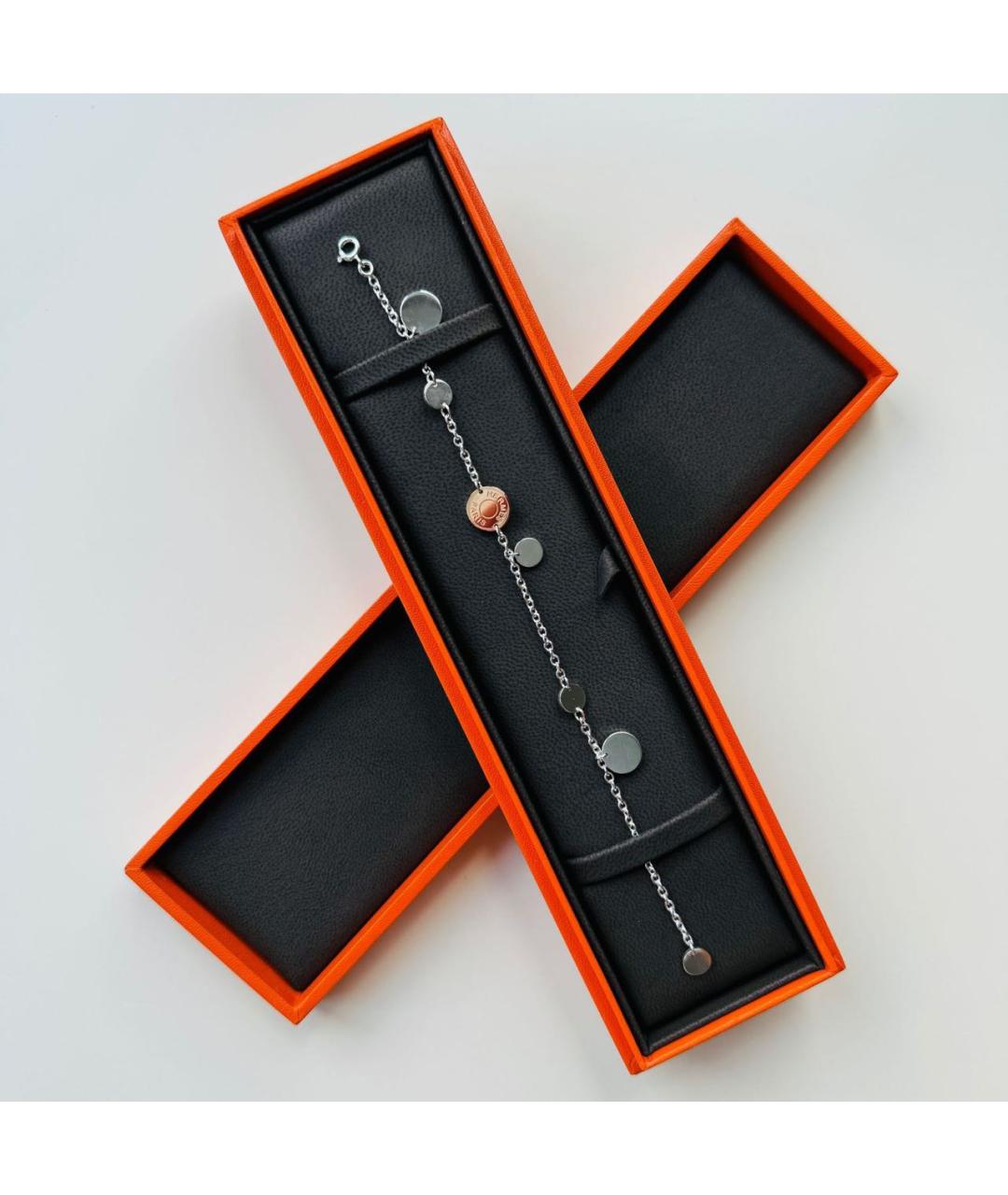 HERMES Серебрянный серебряный браслет, фото 3