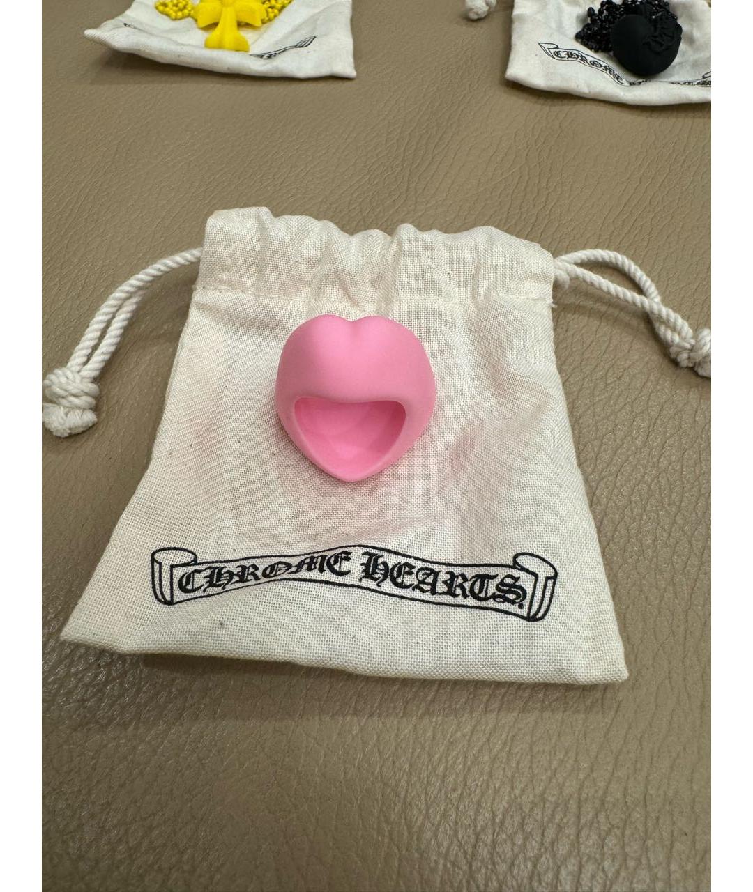 CHROME HEARTS Розовое пластиковое кольцо, фото 2