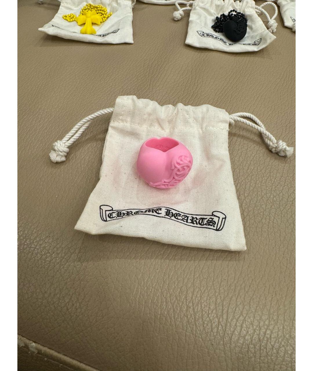 CHROME HEARTS Розовое пластиковое кольцо, фото 4