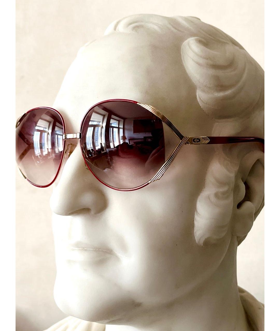 CHRISTIAN DIOR Красные солнцезащитные очки, фото 5