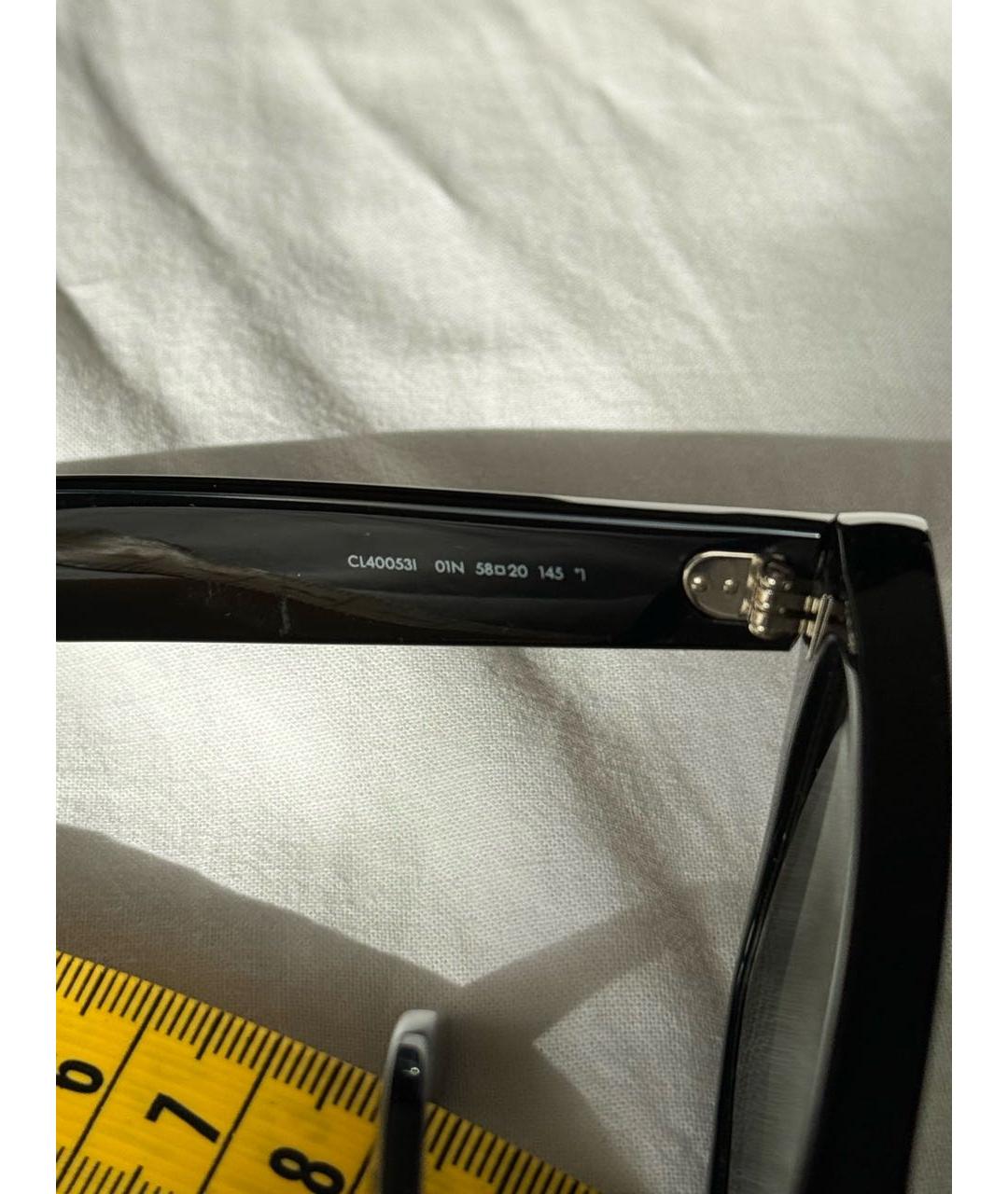 CELINE PRE-OWNED Черные солнцезащитные очки, фото 4