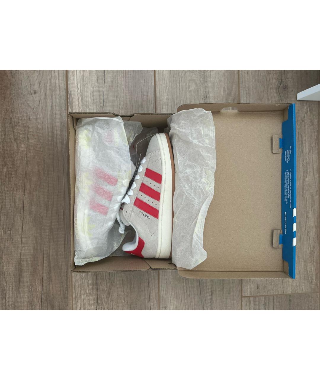 ADIDAS Бежевые замшевые кроссовки, фото 7