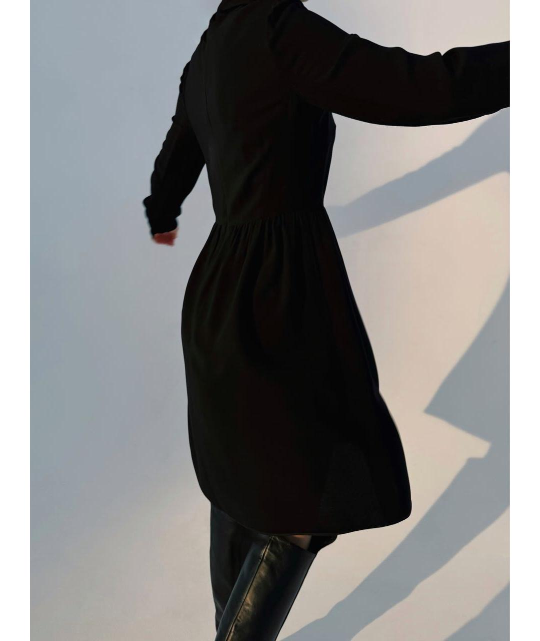 LOUIS VUITTON Черное вискозное платье, фото 2