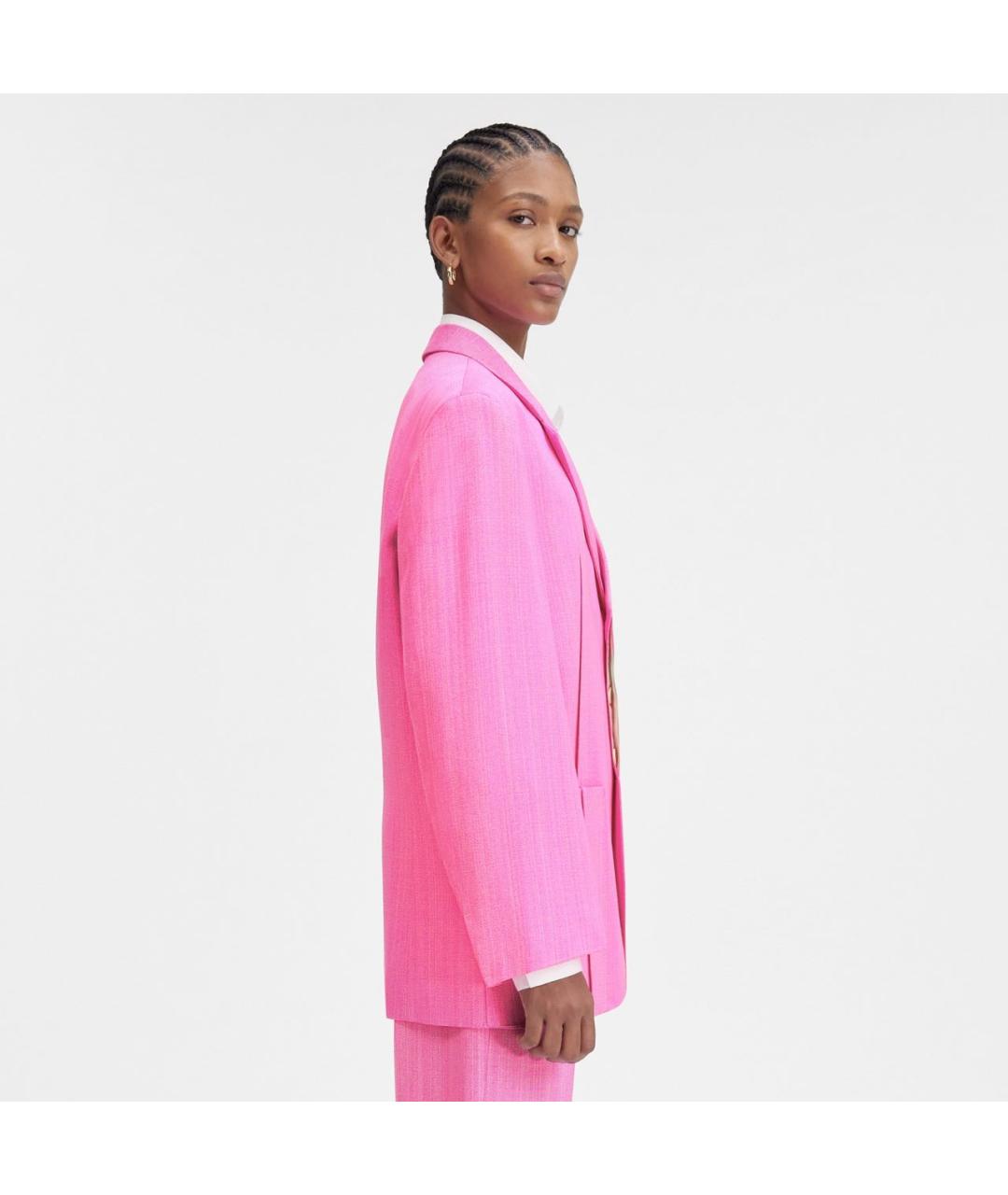 JACQUEMUS Фуксия вискозный жакет/пиджак, фото 5