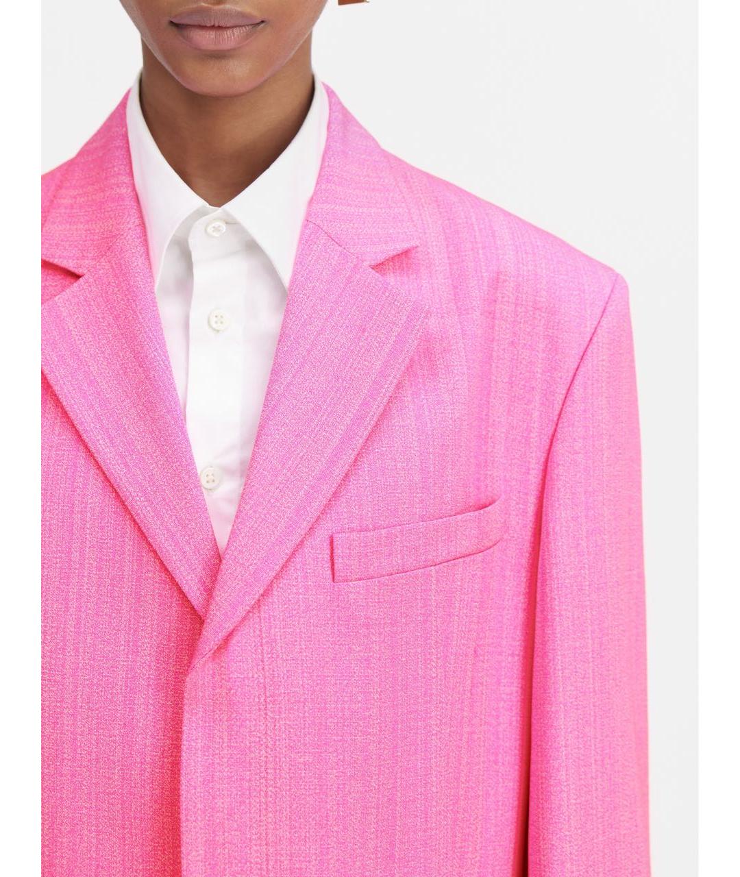 JACQUEMUS Фуксия вискозный жакет/пиджак, фото 3