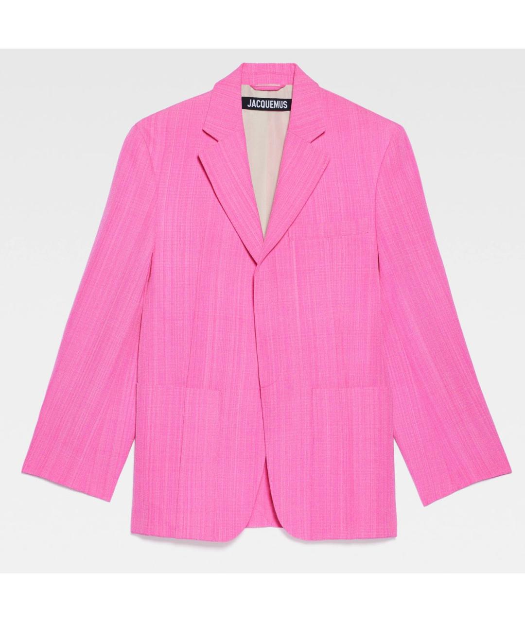 JACQUEMUS Фуксия вискозный жакет/пиджак, фото 6