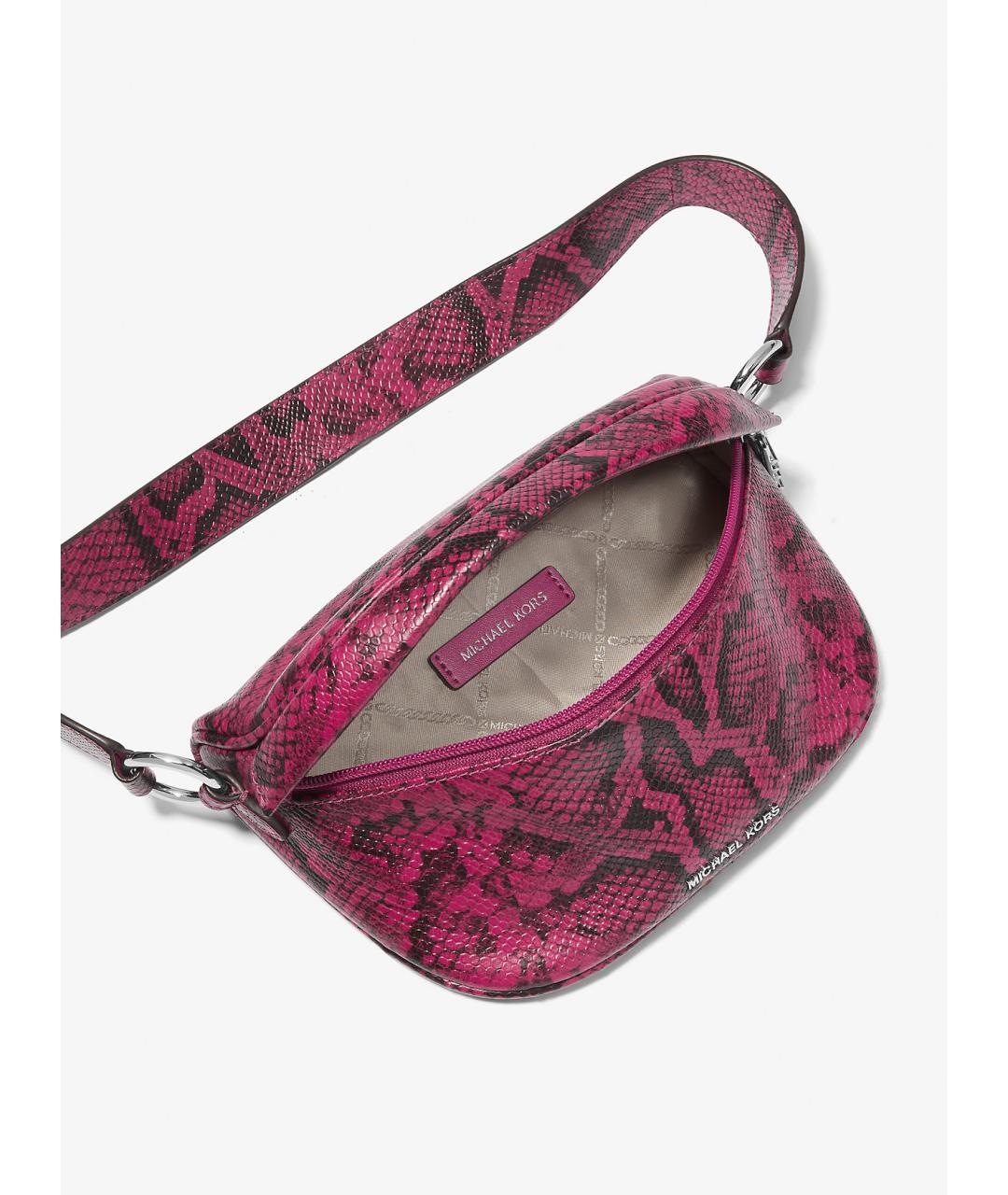 MICHAEL KORS Розовая кожаная поясная сумка, фото 2