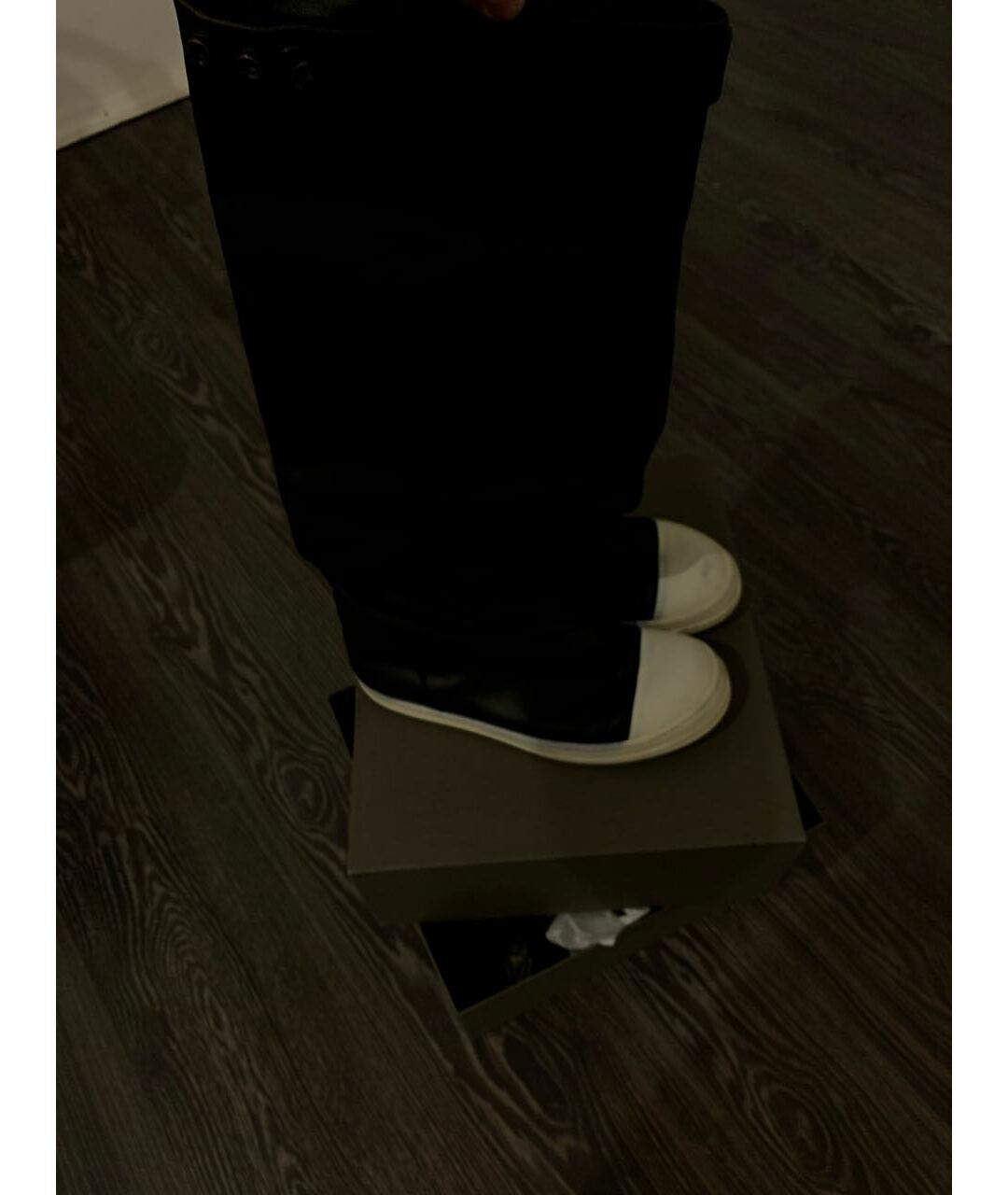 RICK OWENS Черные кожаные высокие ботинки, фото 5