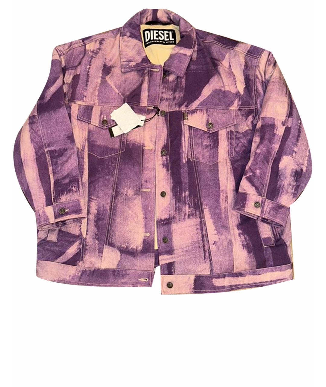 DIESEL Фиолетовая хлопковая куртка, фото 1