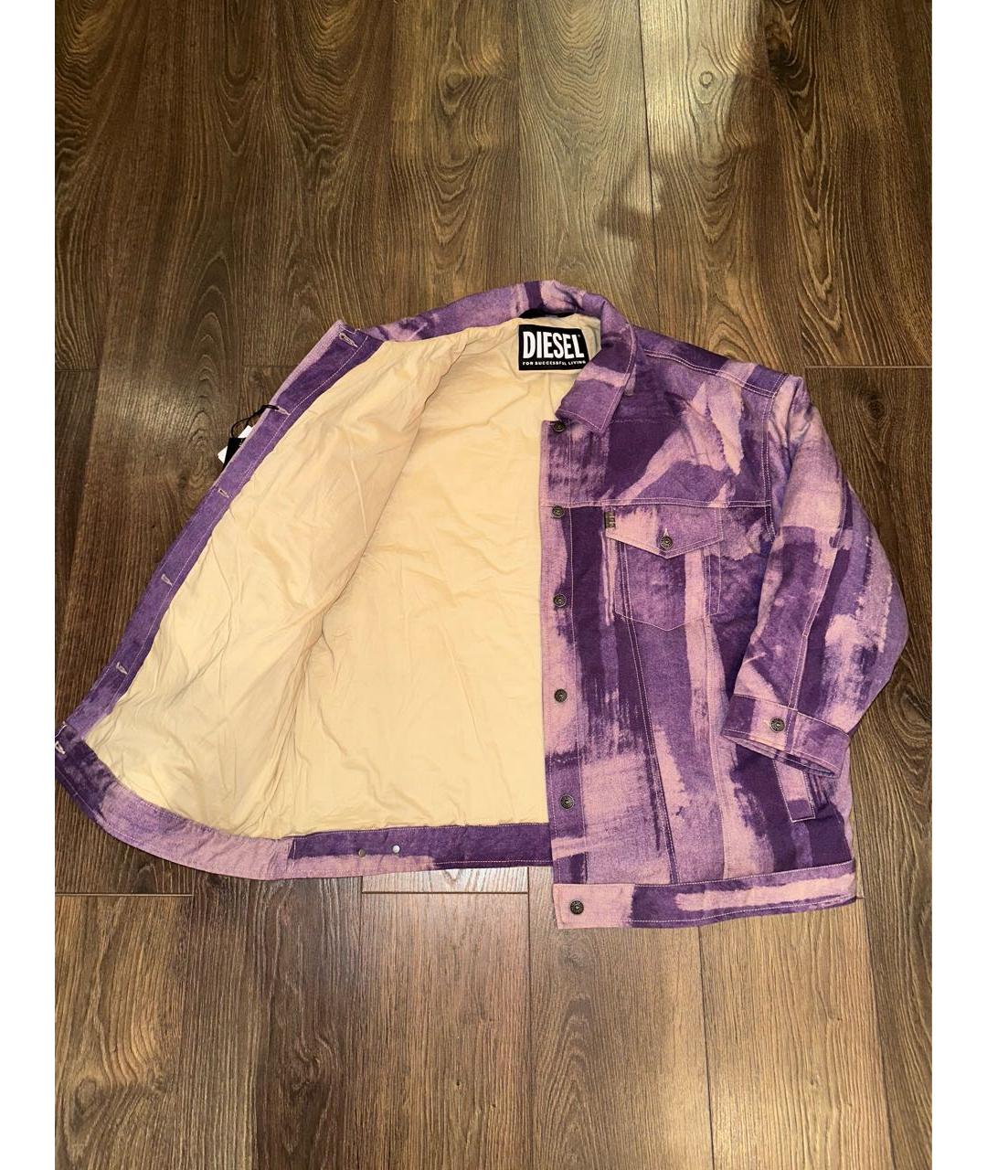 DIESEL Фиолетовая хлопковая куртка, фото 4