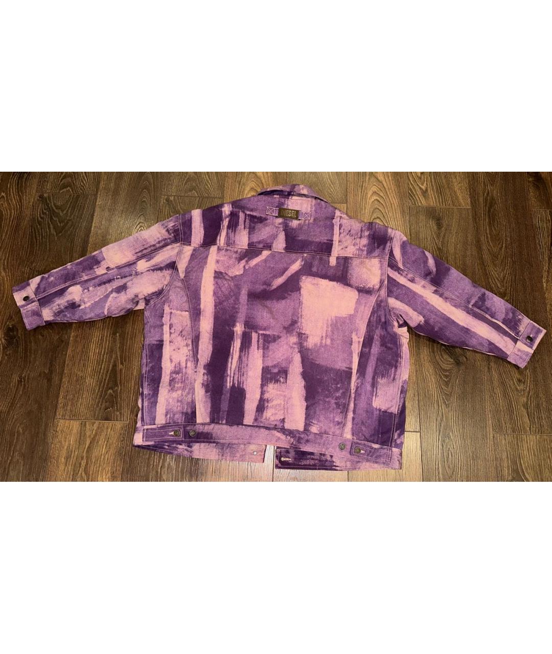 DIESEL Фиолетовая хлопковая куртка, фото 2