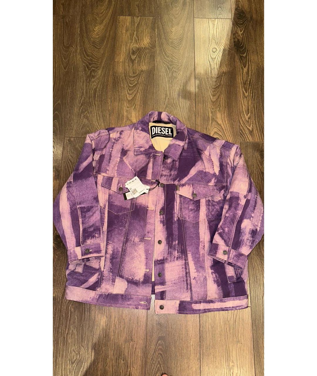 DIESEL Фиолетовая хлопковая куртка, фото 5