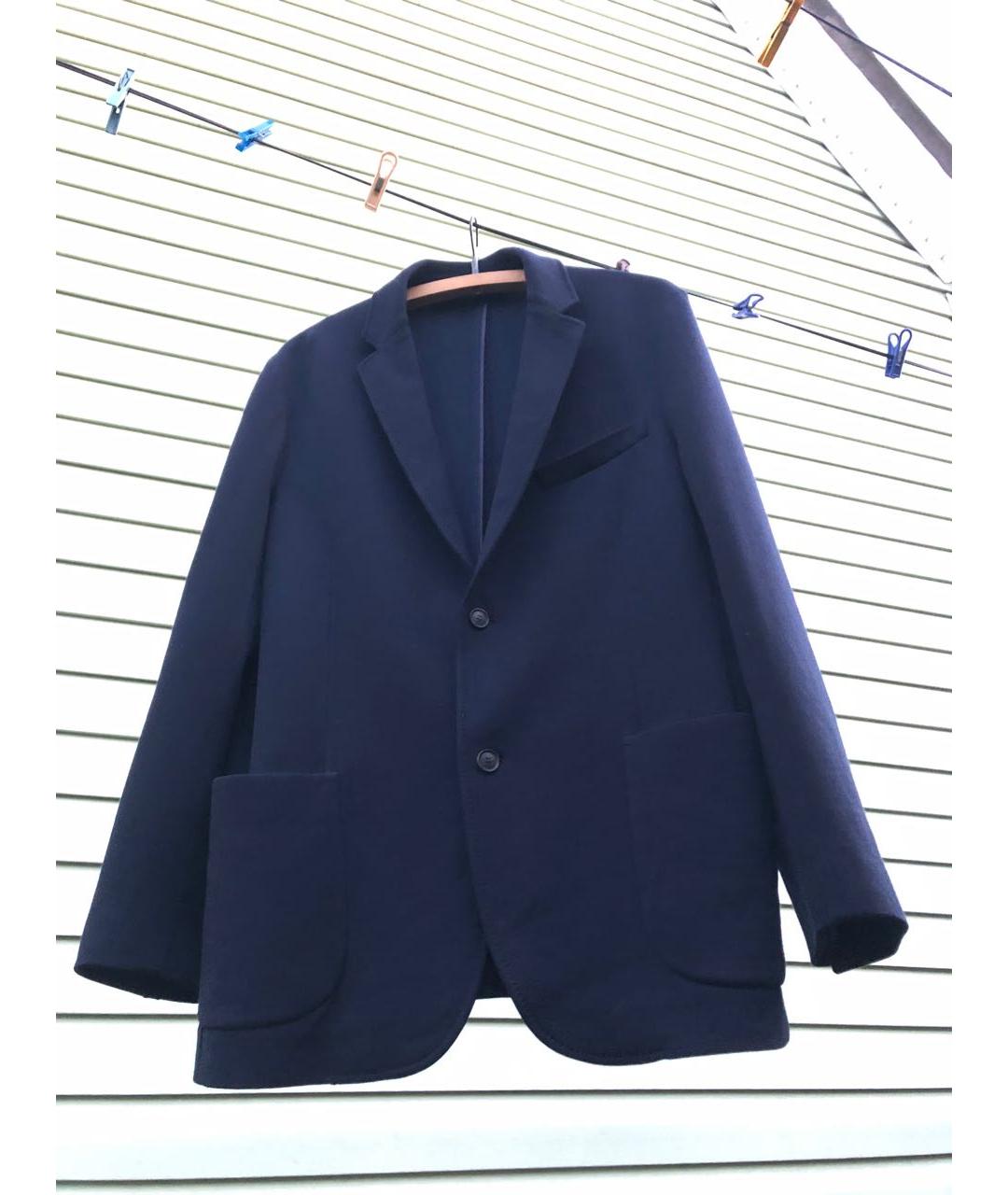 BRIONI Темно-синий шелковый пиджак, фото 9