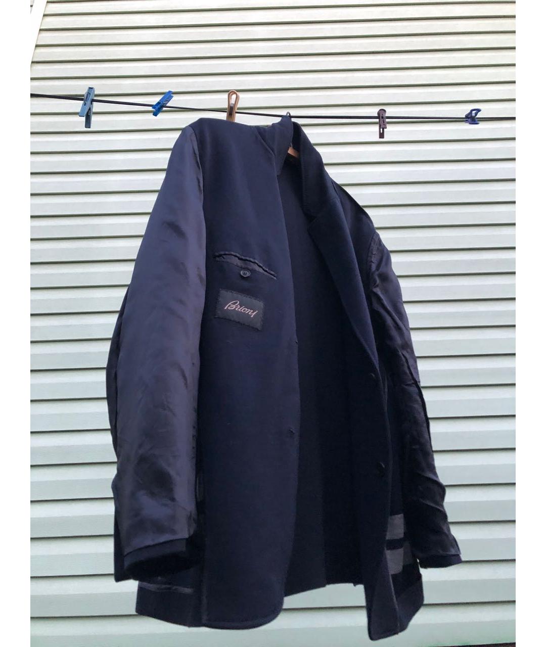 BRIONI Темно-синий шелковый пиджак, фото 5