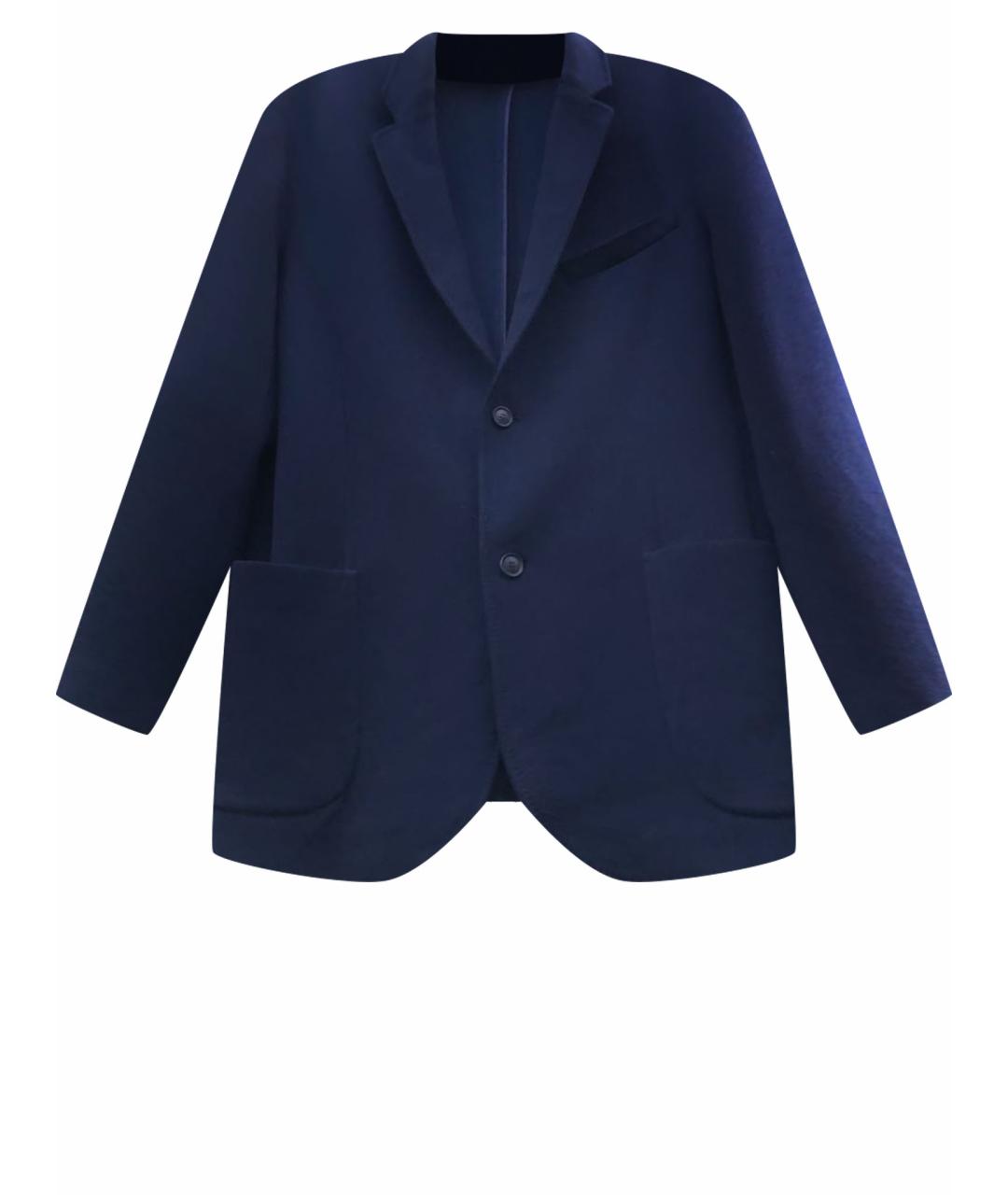 BRIONI Темно-синий шелковый пиджак, фото 1