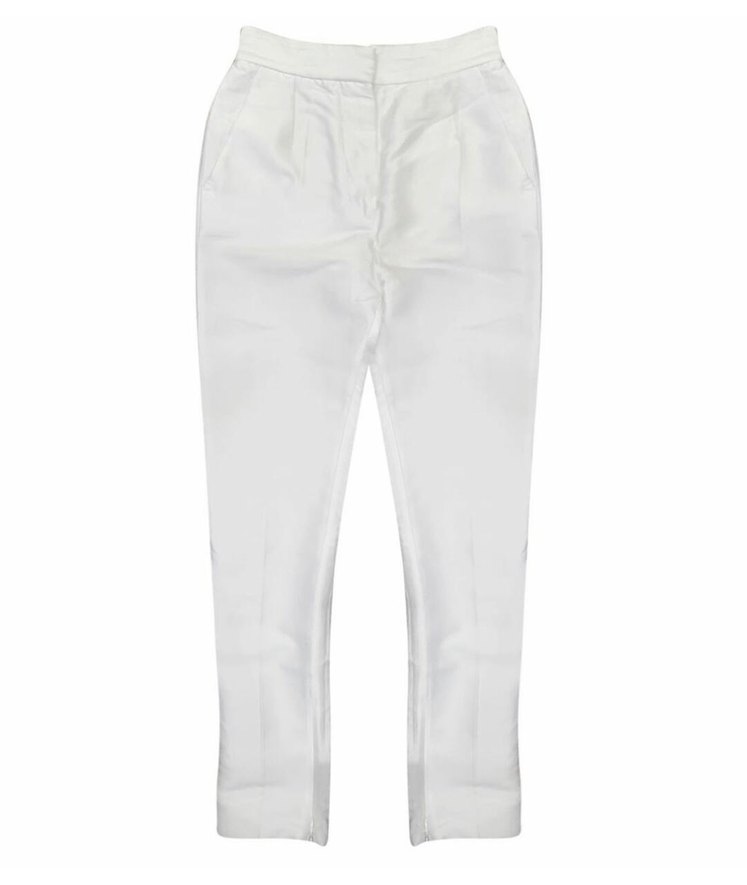 STELLA MCCARTNEY Белые хлопковые брюки узкие, фото 1