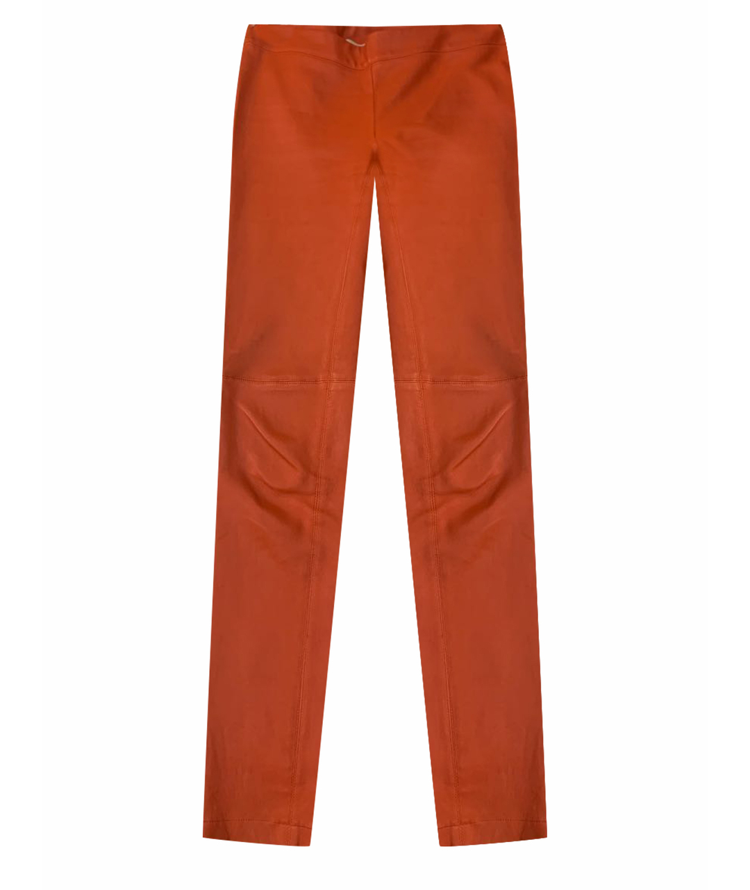 EMILIO PUCCI Оранжевое кожаные прямые брюки, фото 1