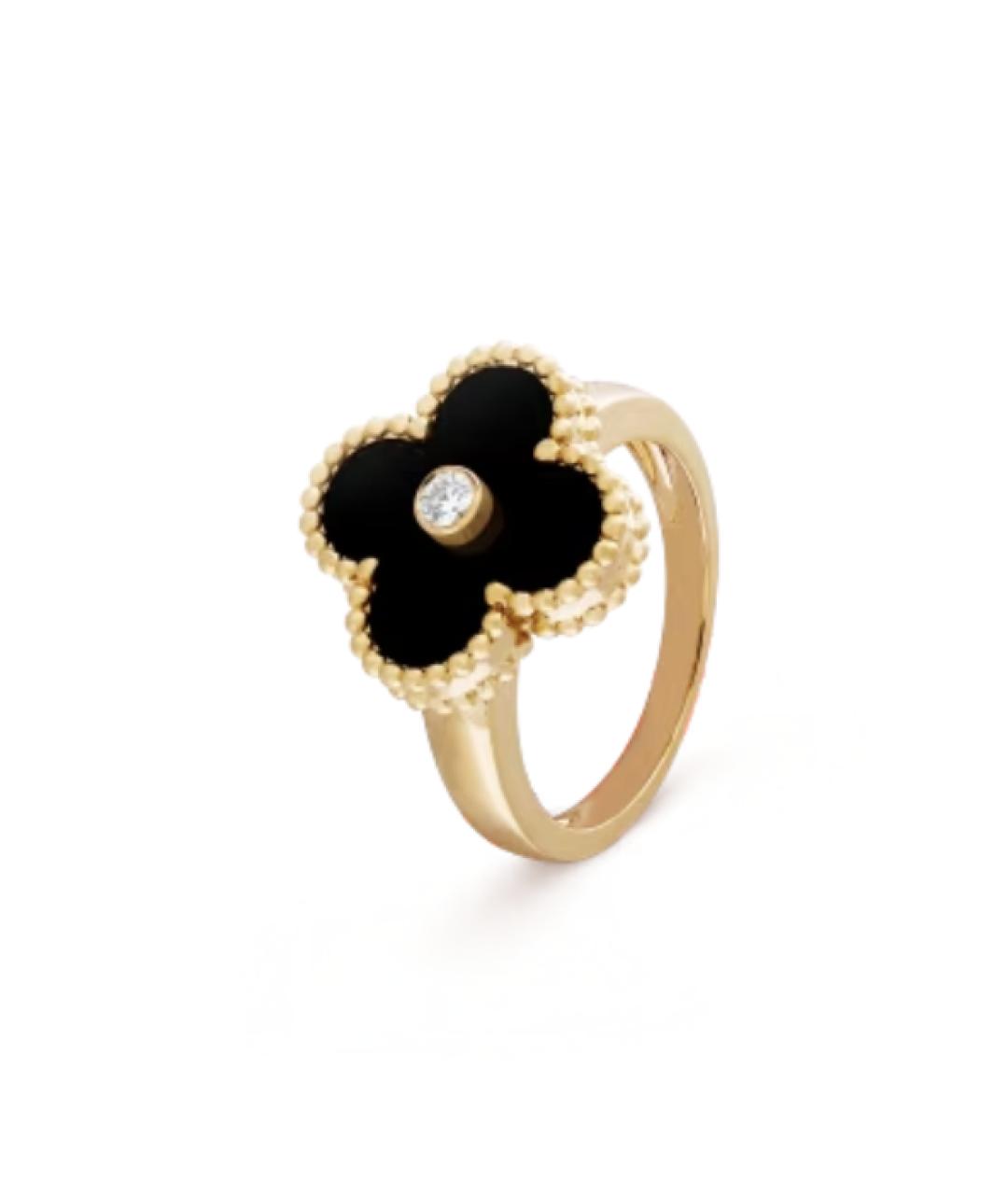 VAN CLEEF & ARPELS Черное кольцо из желтого золота, фото 6