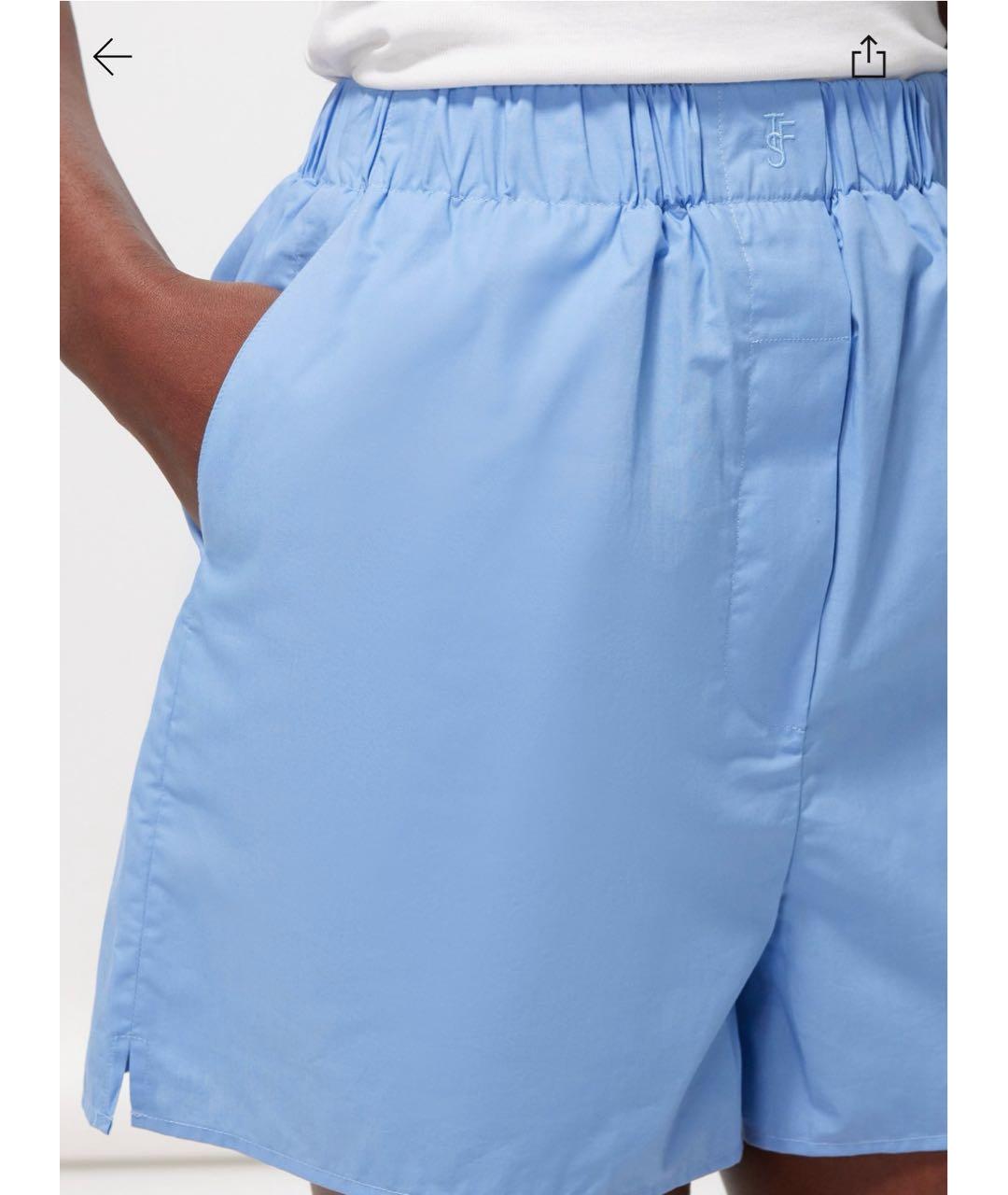 THE FRANKIE SHOP Голубой хлопковый костюм с юбками, фото 4