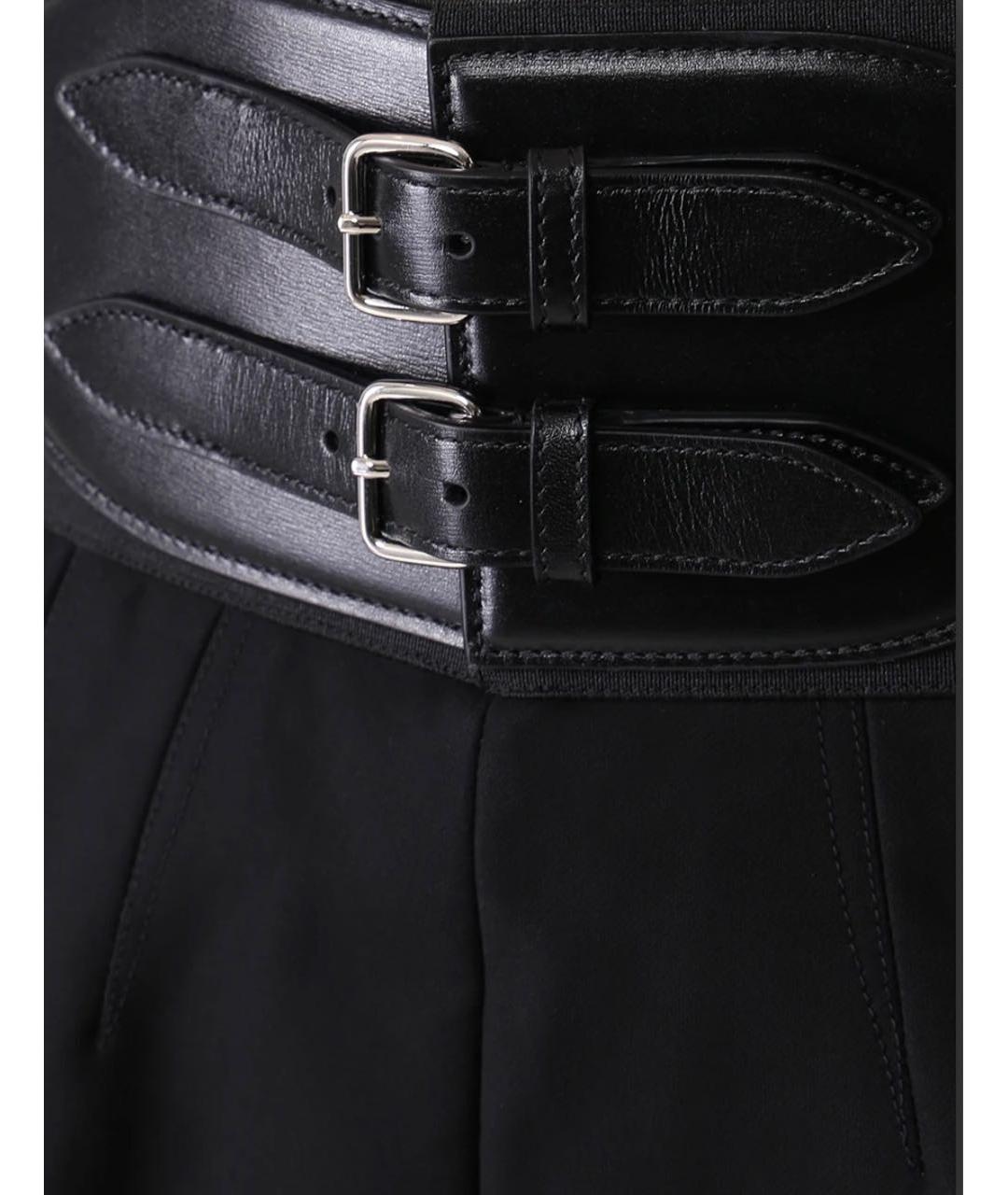 ALAIA Черные хлопковые прямые брюки, фото 3