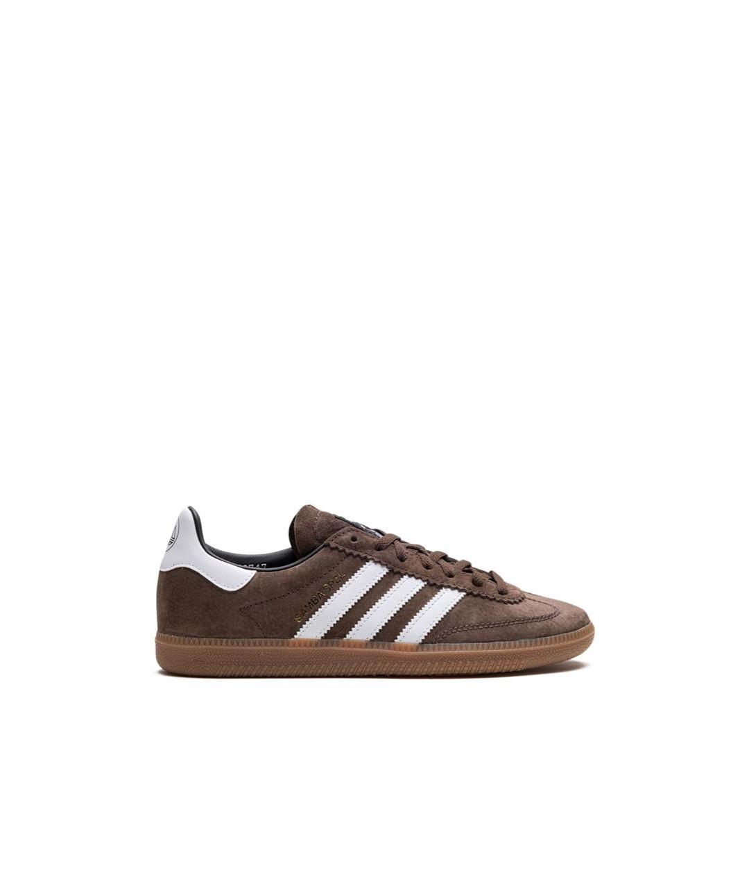 ADIDAS Коричневые замшевые кеды, фото 1